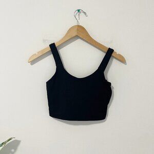 Alo Yoga Black Strappy Back Sports Bra Size XS